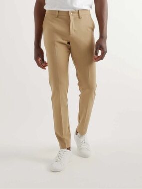 Quince Ultra-Stretch 24/7 Smart Chinos Men's 32x28 Khaki Beige Trouser Pants